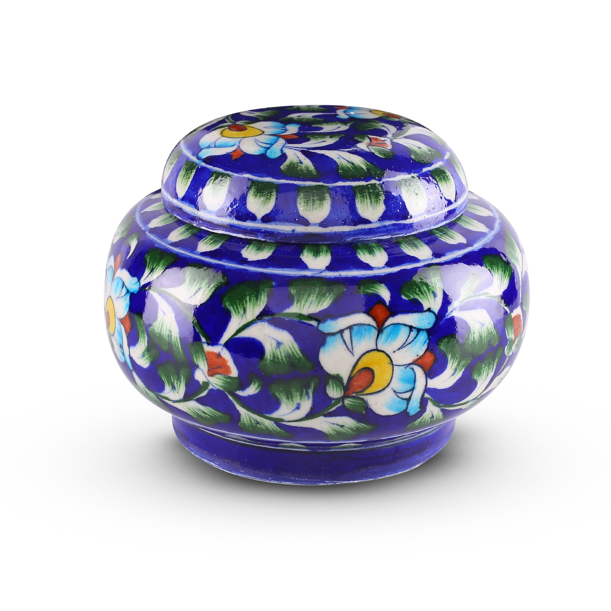 Blue Pottery Matki Jar - Blue