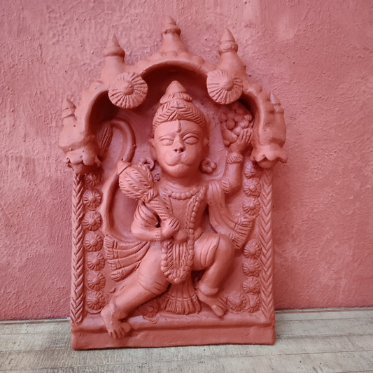 Terracotta Hanuman Panel 14"