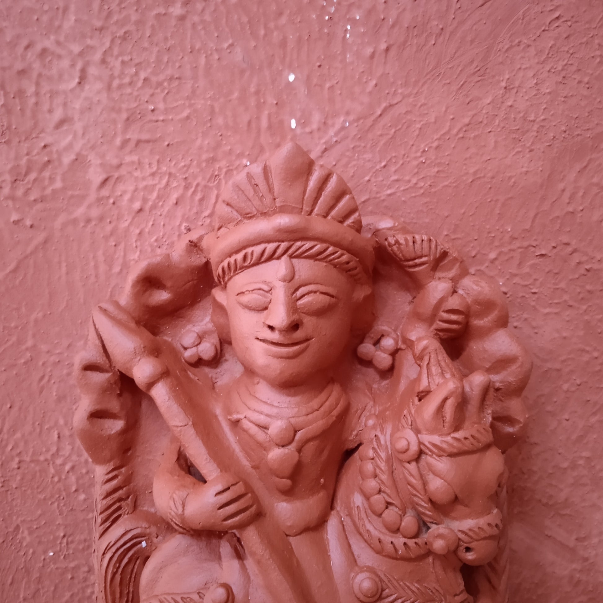 Terracotta God on Horse Panel