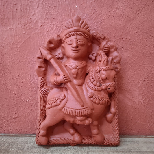 Terracotta God on Horse Panel