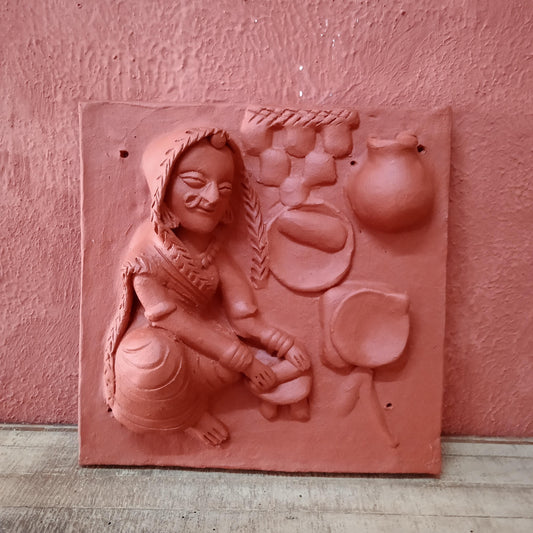 Terracotta Lady Cooking Panel