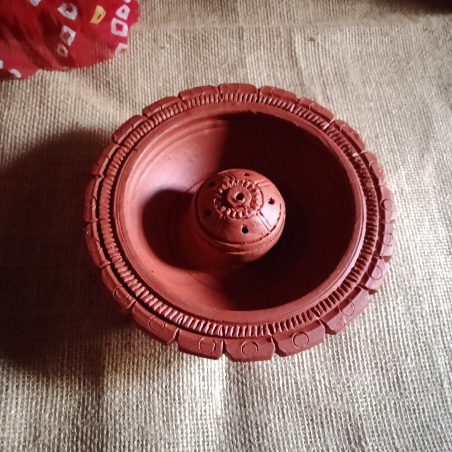 Terracotta Magic Diya & Incense Holder