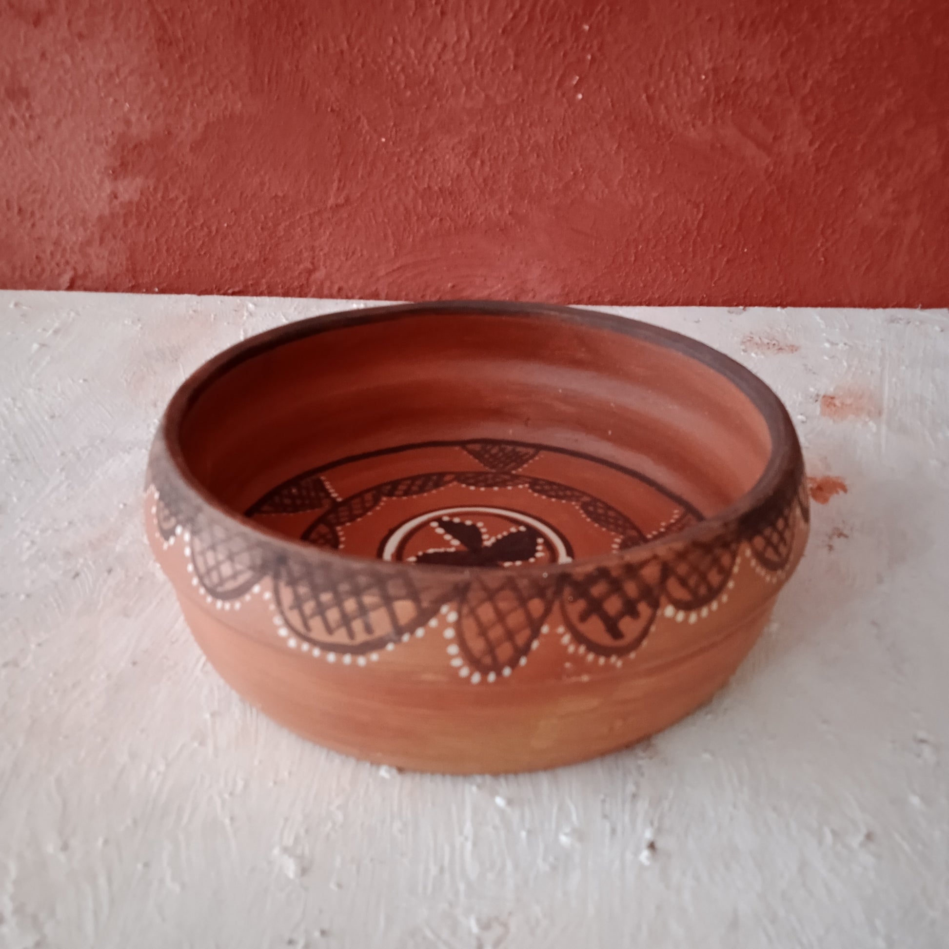 Gundiyali Terracotta Serving Bowl 1 - 8 Inch