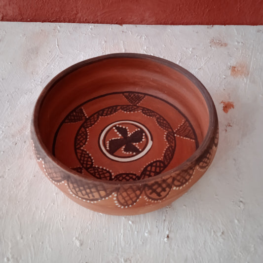 Gundiyali Terracotta Serving Bowl 1 - 8 Inch