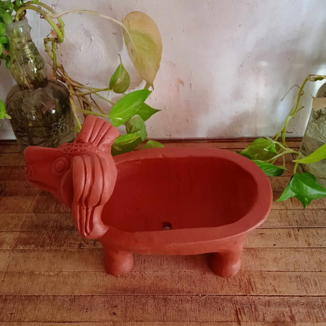 Dachshund Dog Planter