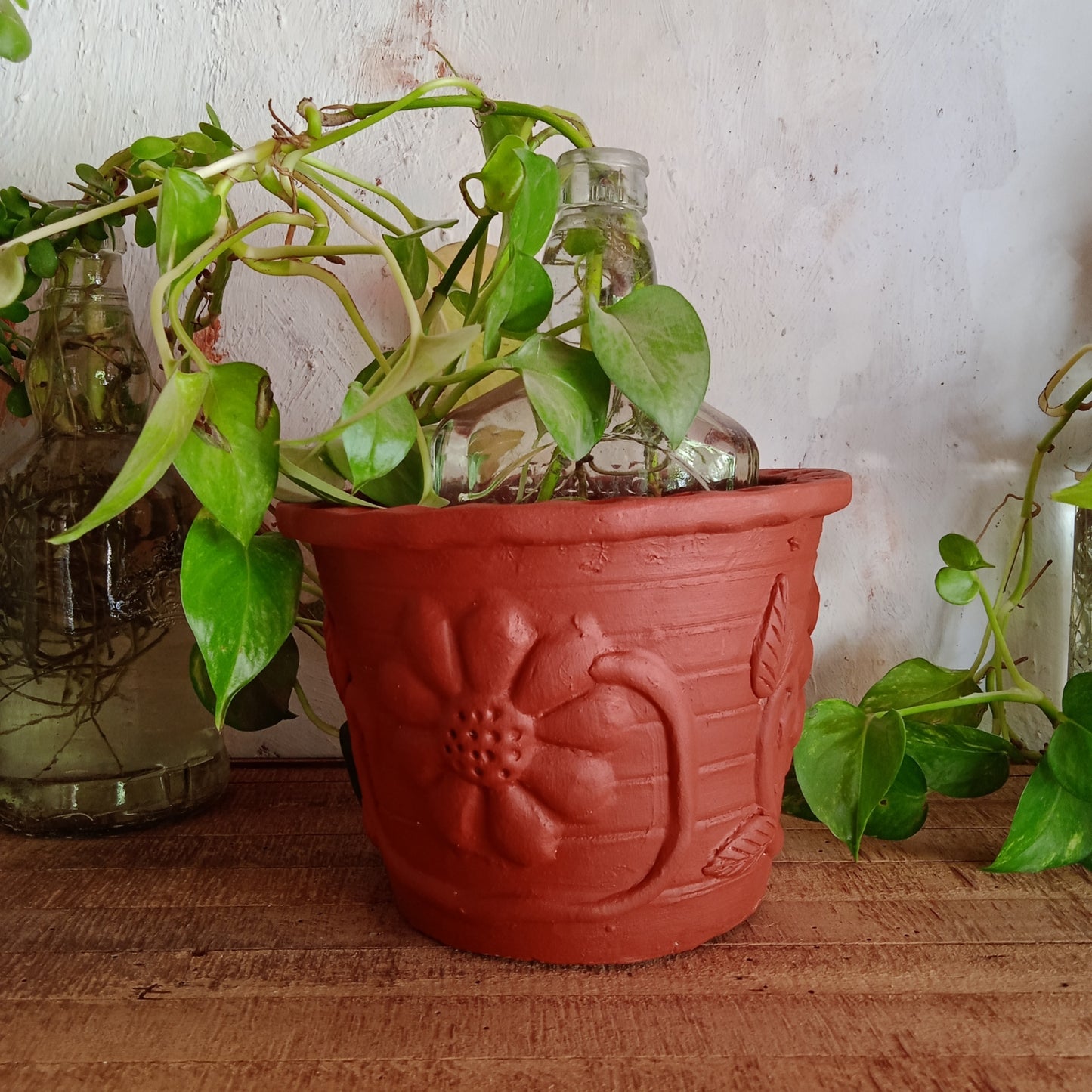 Terracotta floral Planter