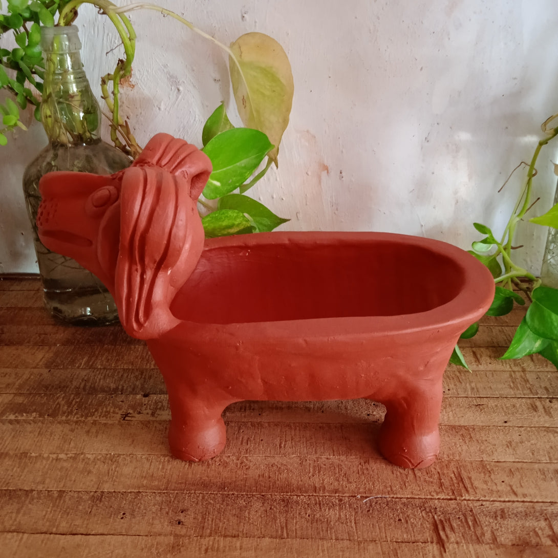 Dachshund Dog Planter