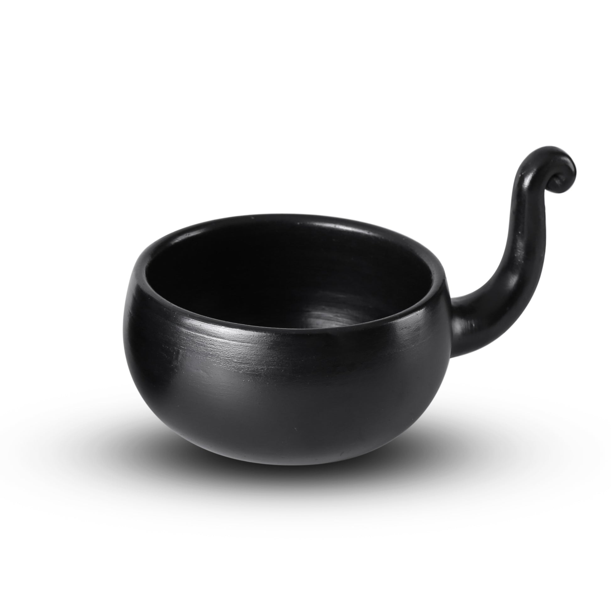 Black Pottery Terracotta Swan Cup (200 ML)