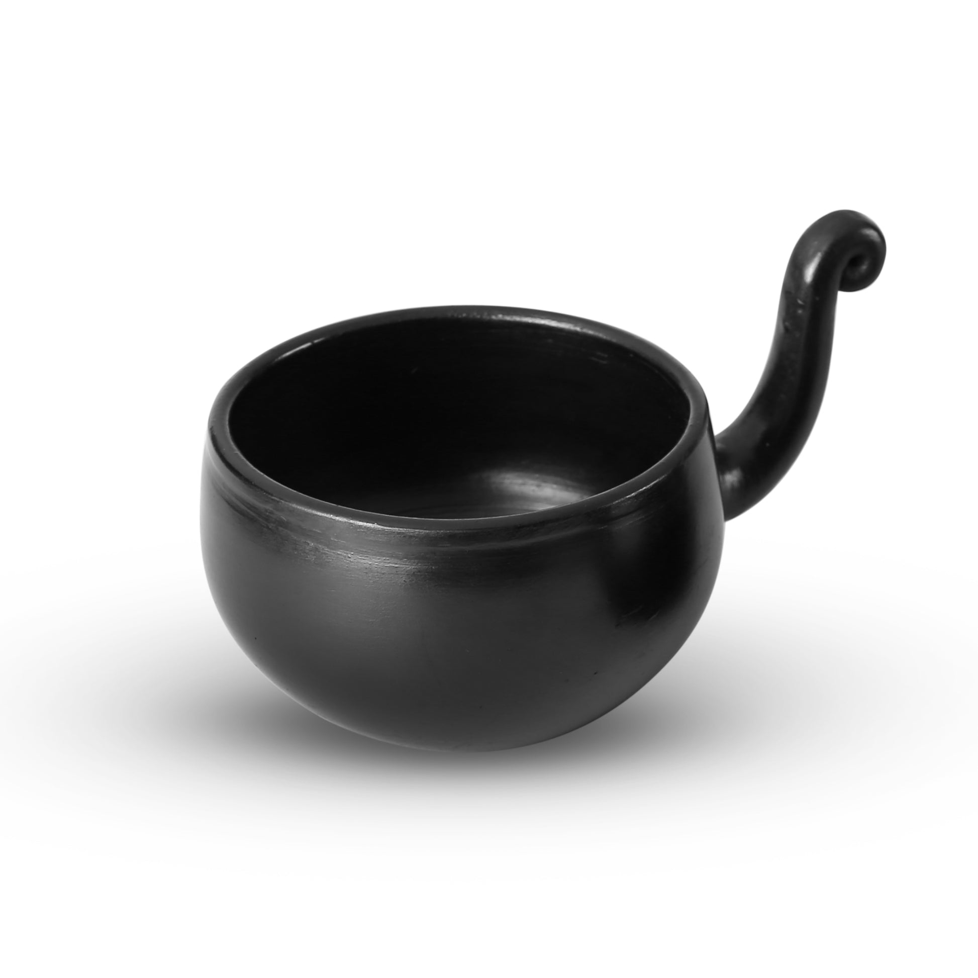Black Pottery Terracotta Swan Cup (200 ML)