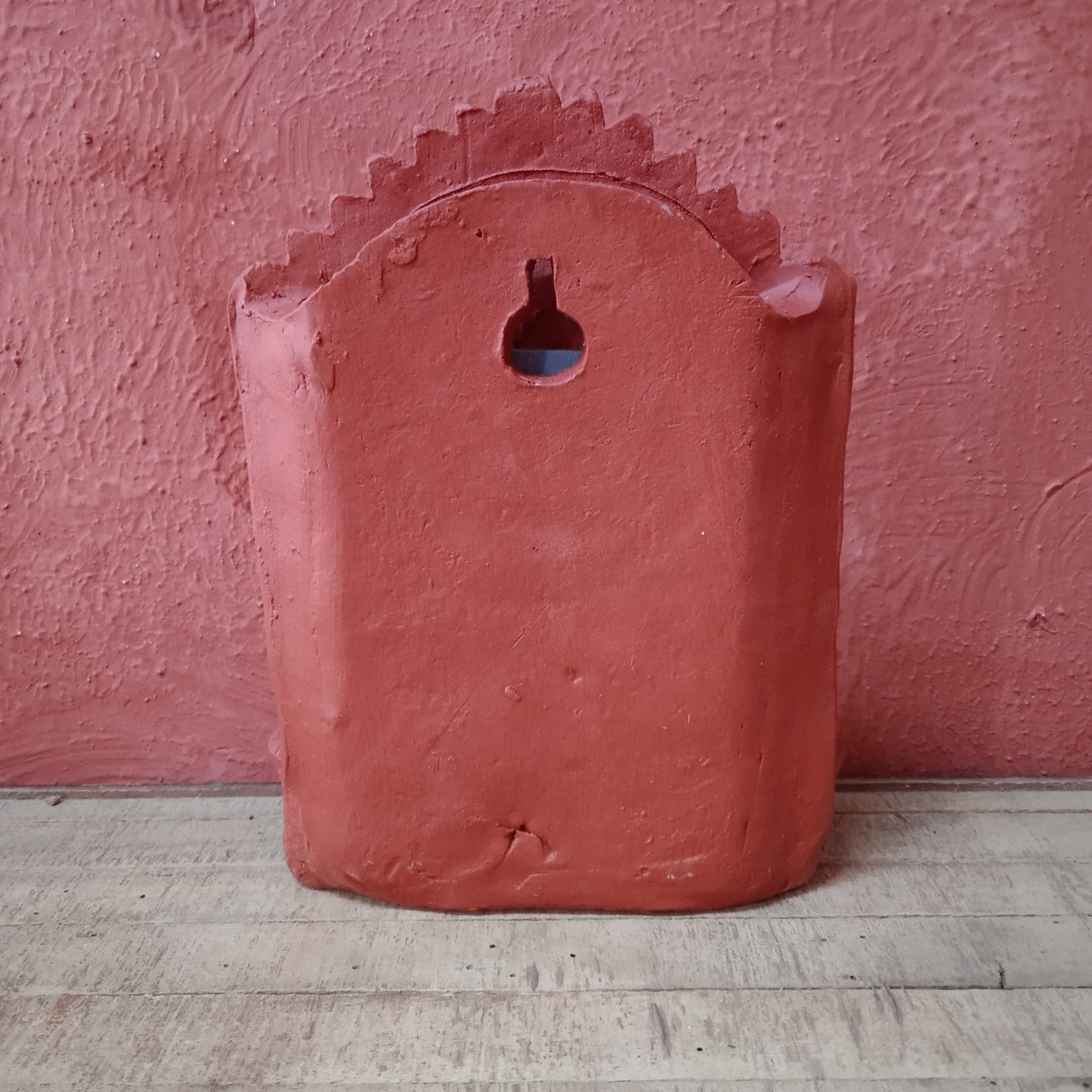 Terracotta Mirror Diya Wall Panel