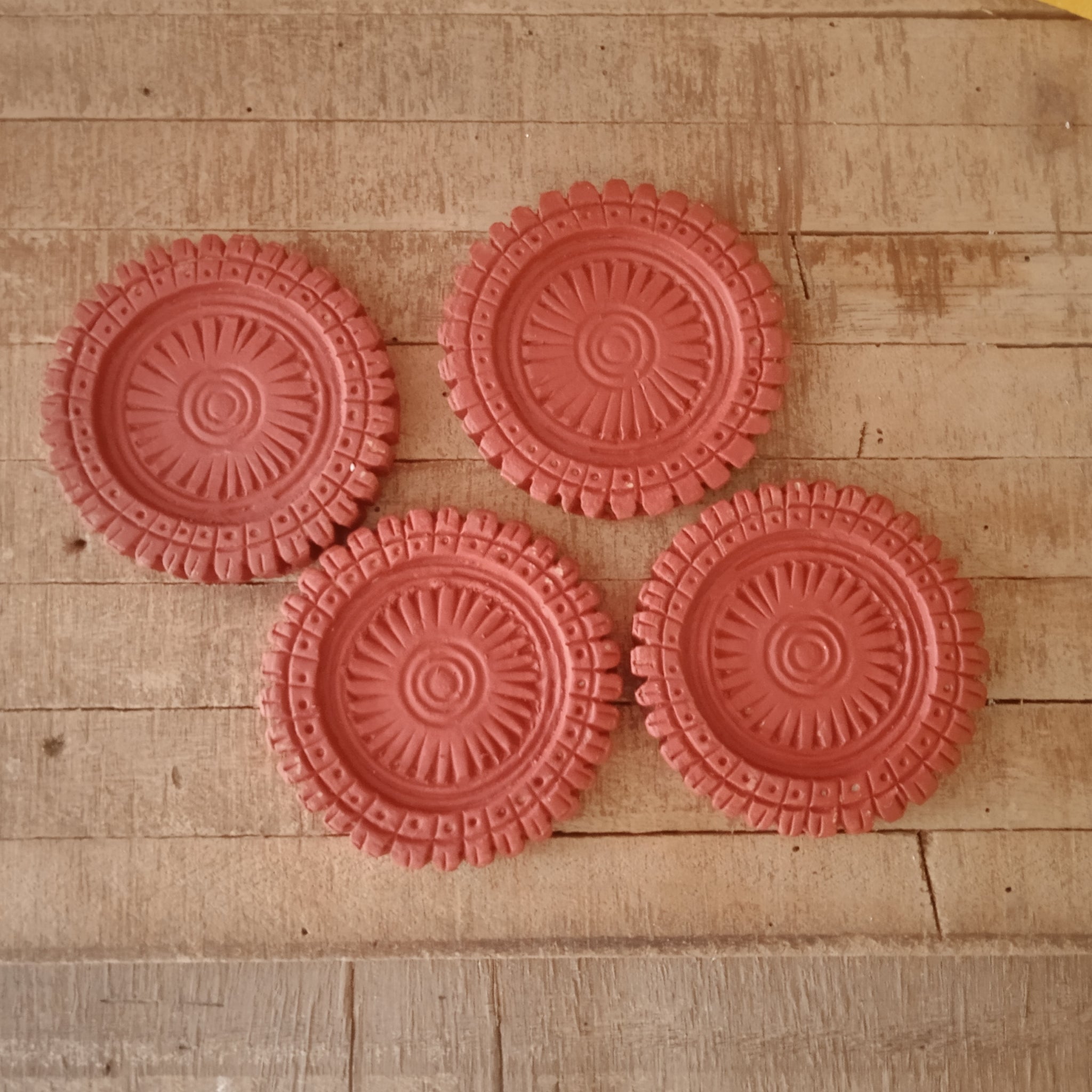 Terracotta Mandala Coasters - Set of 4 – Prosperitymirra