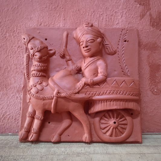 Terracotta Man in camel cart