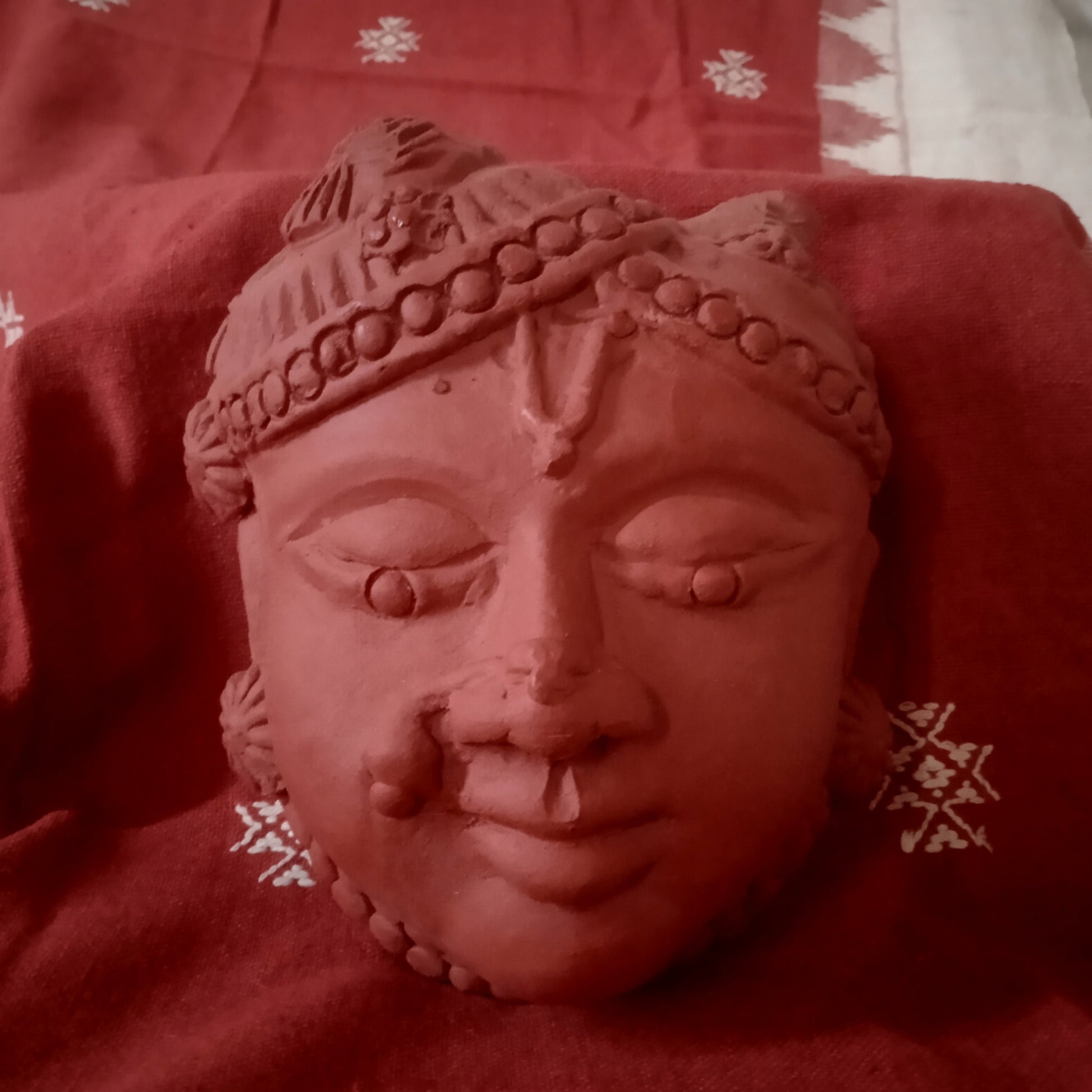 Terracotta Shreenathji Face