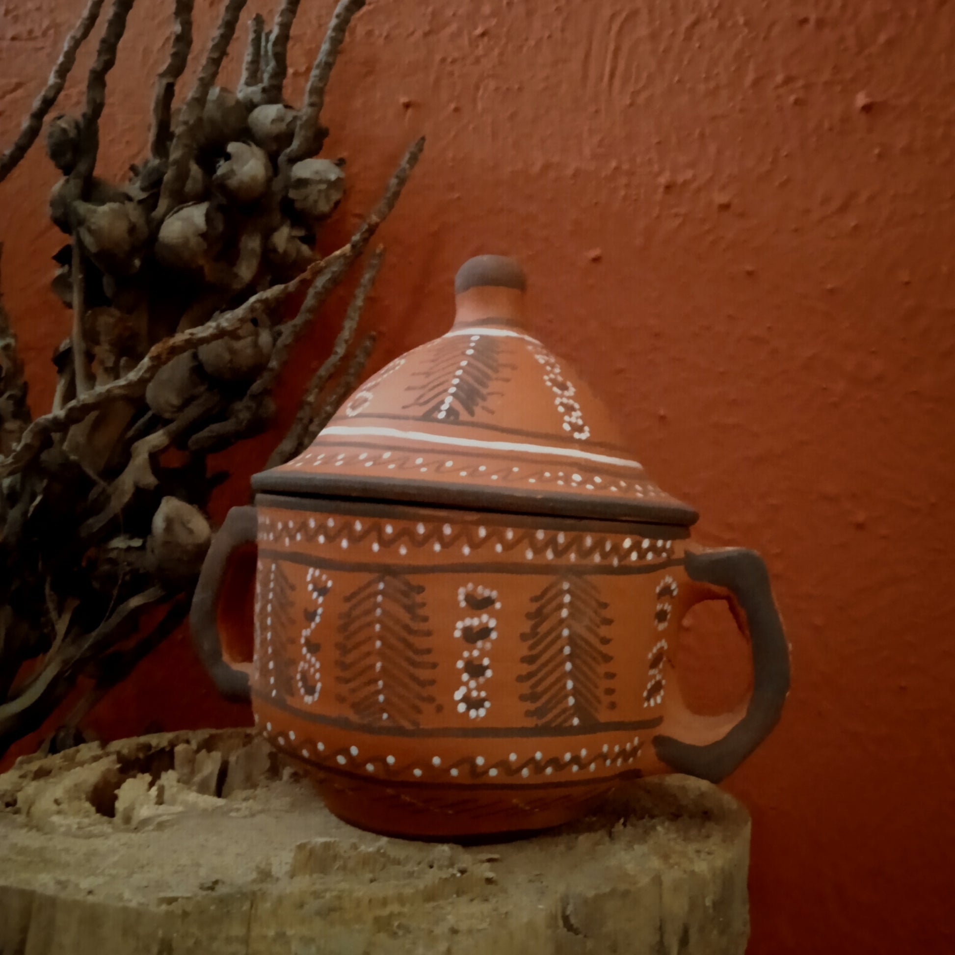 Khavda Painted Terracotta jar design no1